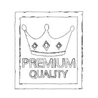 Icono de calidad premium vector