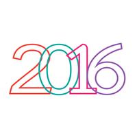 Happy new 2016 year vector
