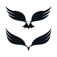 Flying eagles icons vector