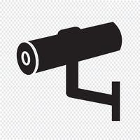 Icono de CCTV, CCTV, icono de seguridad, cámara CCTV vector