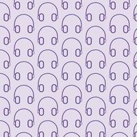 headphone pattern background vector