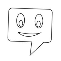 talking speech bubble icon vector