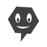 talking speech bubble icon vector