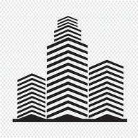 Icono de edificio de oficinas vector