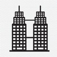 Icono de edificio de oficinas vector