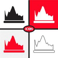 Graph chart icon vector