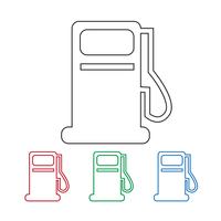 oil station icon vector