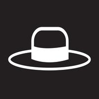Icono de sombrero símbolo de signo vector