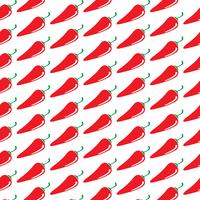 Pattern background chilli pepper icon vector