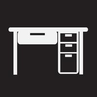 Table Office Icon vector