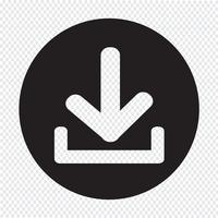 Download icon Upload button vector