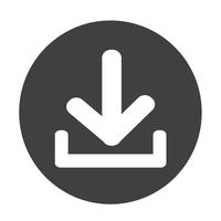 Download icon Upload button vector