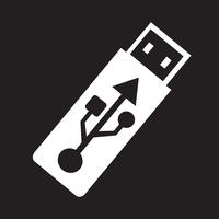 Icono de unidad flash USB vector