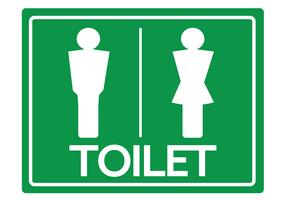 Símbolo de baño masculino y femenino icono vector
