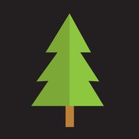 Christmas tree icon vector