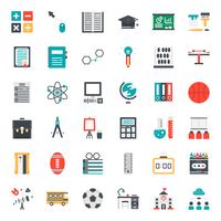 Education flat icon vector