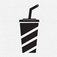 Soft drink icon vector