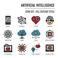 Artificial Intelligence icon vector