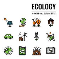 ecology filled outline icon