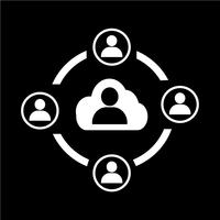 people network icon vector