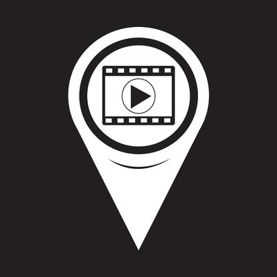 Map Pointer Film Strip Icon