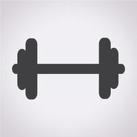 Dumbbell vector icon