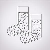 Sock icon  symbol sign vector