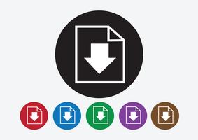 Download icon and Upload symbol button vector