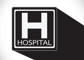 Ilustración de icono de hospital vector