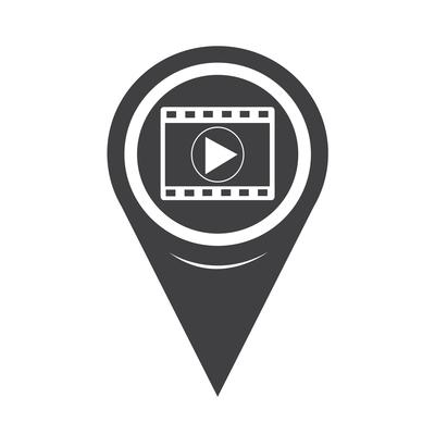 Map Pointer Film Strip Icon