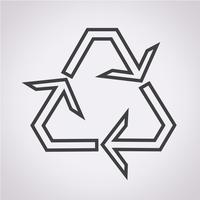 Recycle icon  symbol sign vector