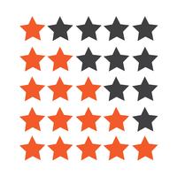 Rating stars icon vector