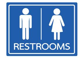 Restroom Symbol Male and Female  Icon vector