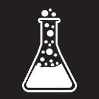 Test tube icon vector