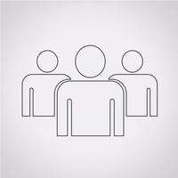 Group people icon vector