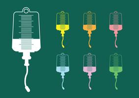 Collection of iv bag icon  vector