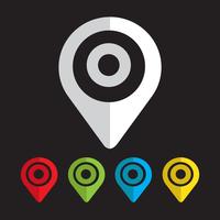 Map pointer icon vector