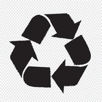 Recycle sign  symbol sign vector