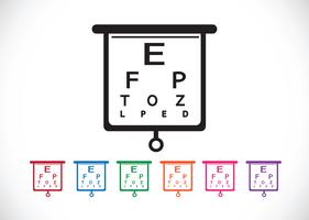 Eye Chart Test Illustration vector