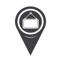 Map Pointer Blank Label Icon vector