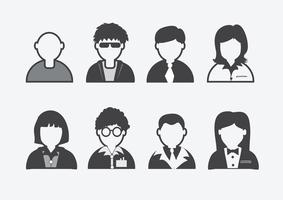 set of people icons vector