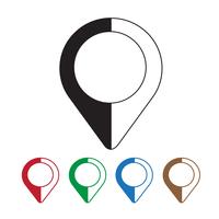 mapping pins icon vector