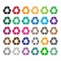 Recycle sign  symbol sign vector