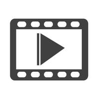 icono de video símbolo signo vector