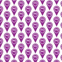 Pattern background Map pointer icon vector