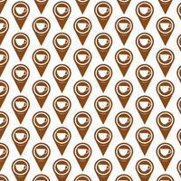 Pattern background Map pointer icon vector