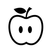 icono de manzana símbolo de signo vector