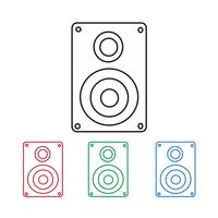 Icono de altavoces de audio vector