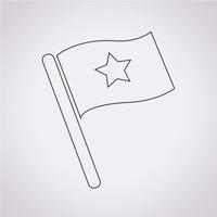 flag icon  symbol sign vector