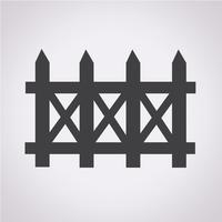 fence icon  symbol sign vector